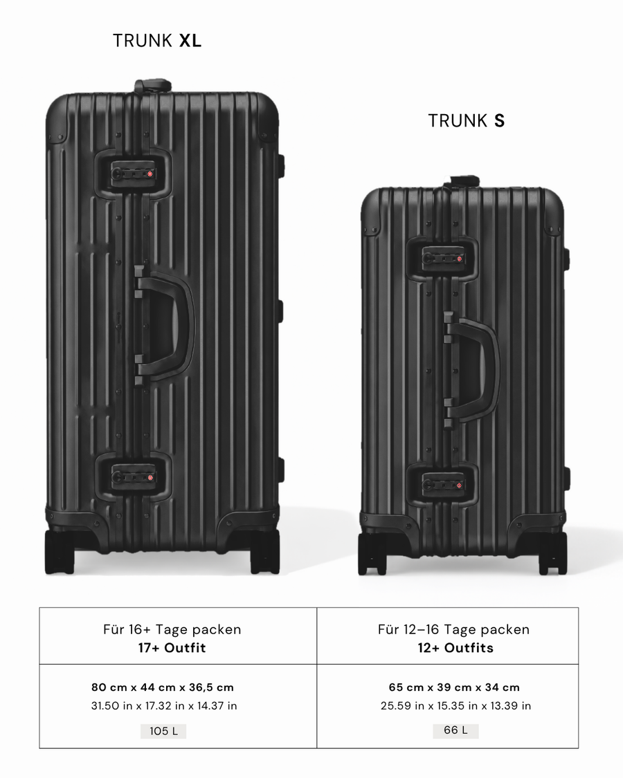 Altair Trunk Noir mat — dimensions